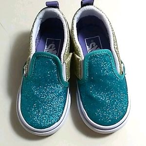 Vans Sparkle Slip Ons  💛💜💚